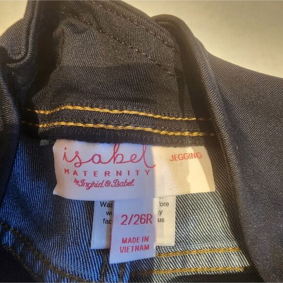New Ingrid Maternity Over the Belly Jeans Stretch Jeggings NWT Size 2/ 26R - Picture 10 of 10
